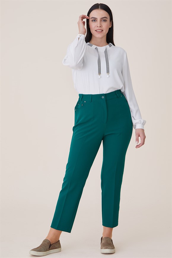 Yeşil - Cepli Pantolon